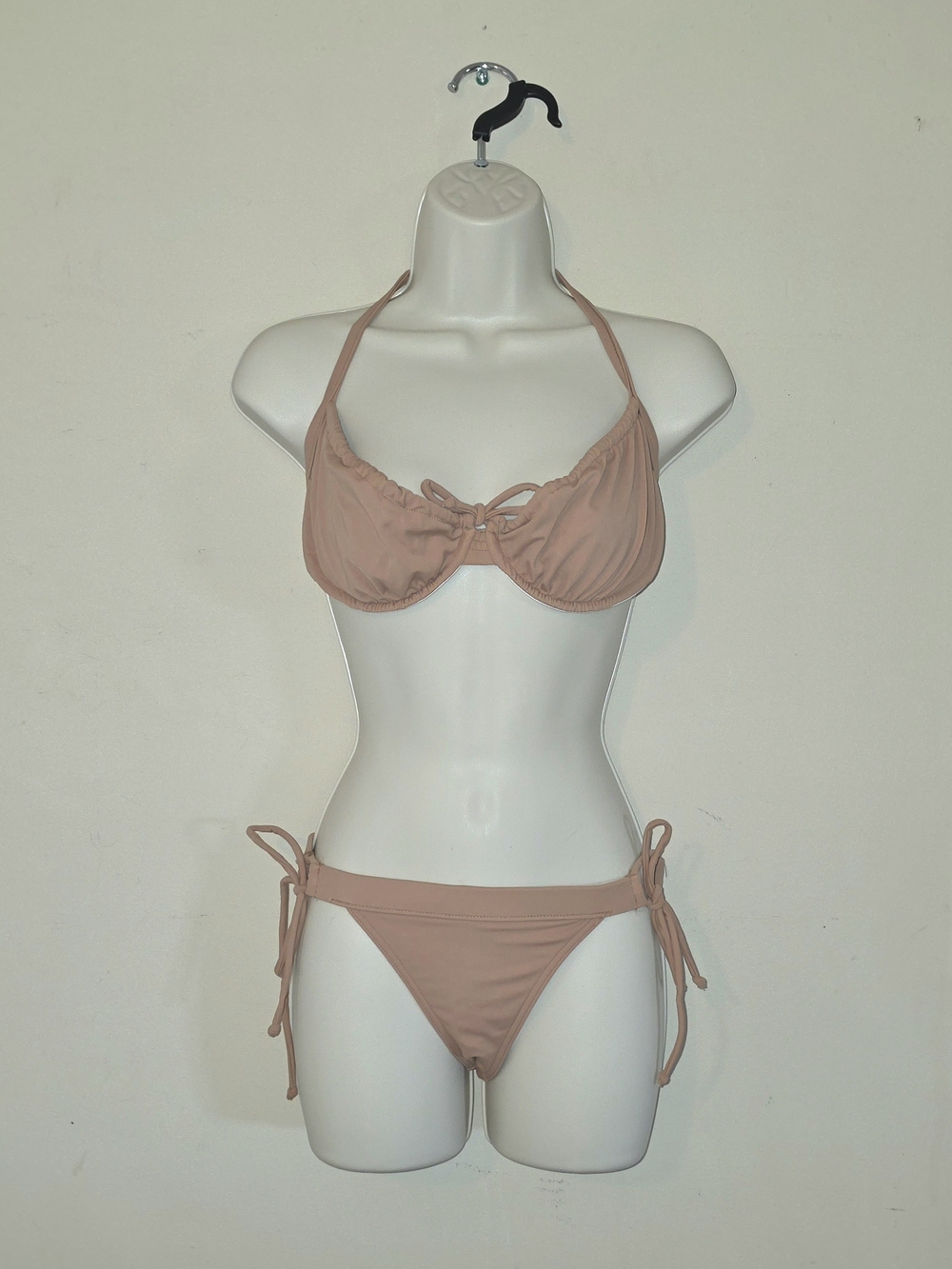 Venus Tie-Side Bikini Set in Nude Pink